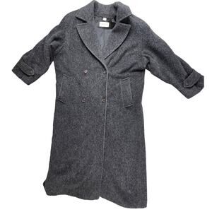 Vintage 90s Coat ILGWU Irving Posluns Womens Wool Blend Winter Size 9/10 Canada